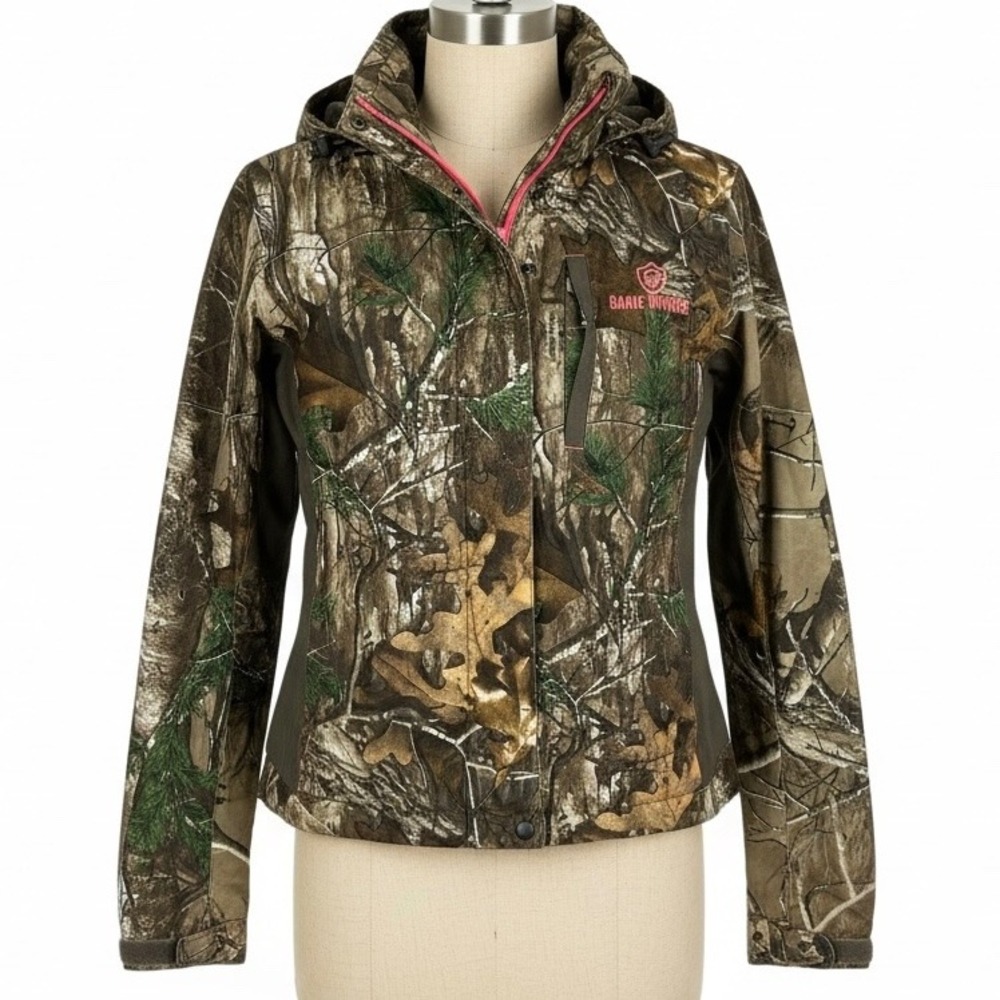Game Winner Camo Hunting Jacket Womens Small Realtree Camouflage Pink Zip‎